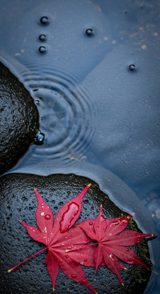 Crimson Maple Rivulets