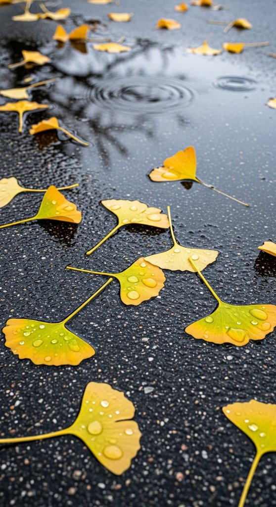 Ginkgo Rain Mirror