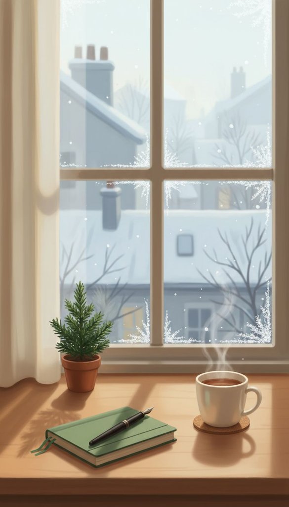 Frosted Window Writing Desk