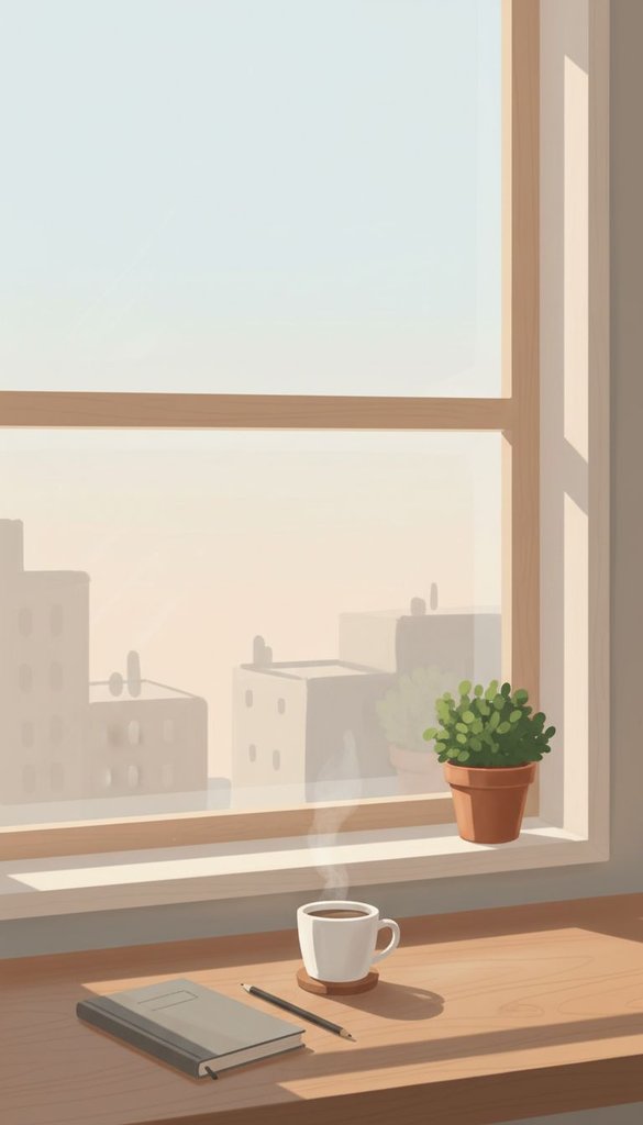 Morning Light in a Quiet Study