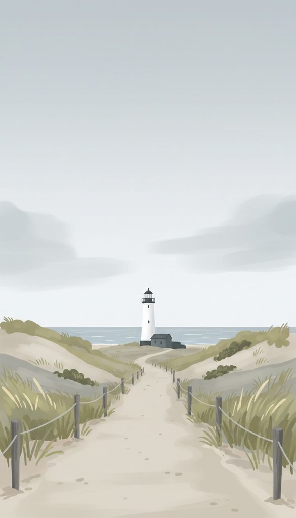 Dune Path to the Distant Lighthouse