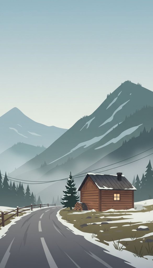 Misty Mountain Pass Roadside Cabin