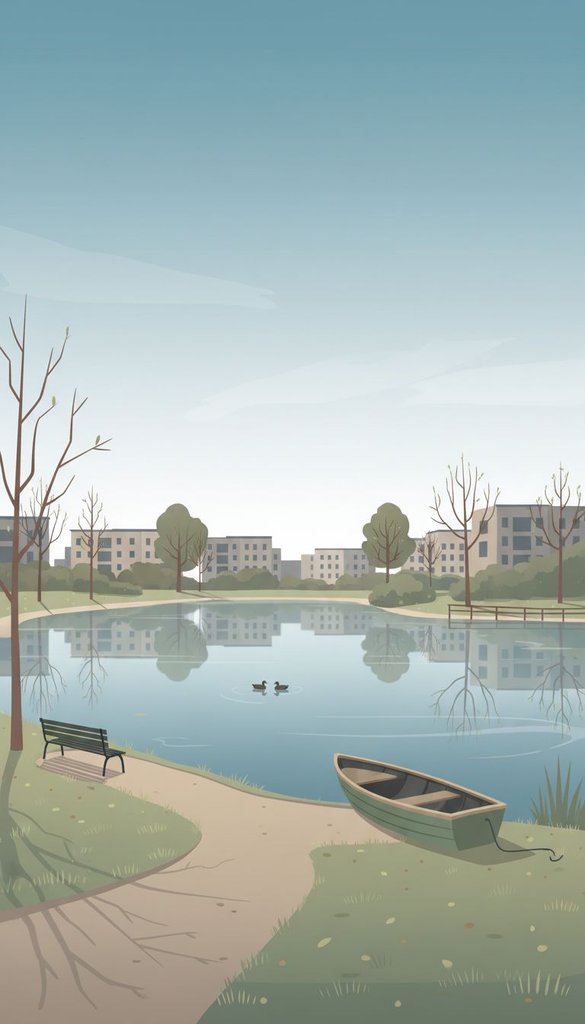 Still Park Pond Rowboat