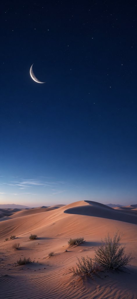 Moonlit Desert Dunes