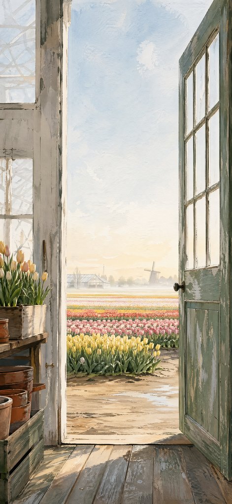 Greenhouse Door at Tulip Time