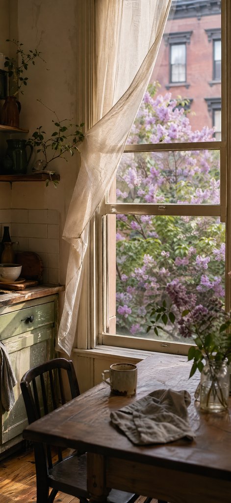 Late-April Lilac Window