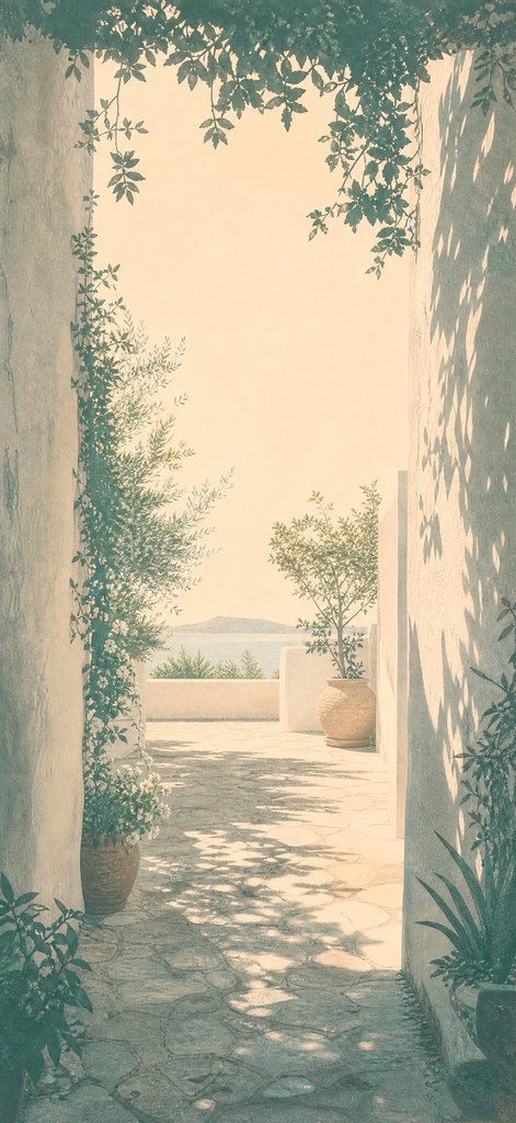 Whitewashed Passage Light