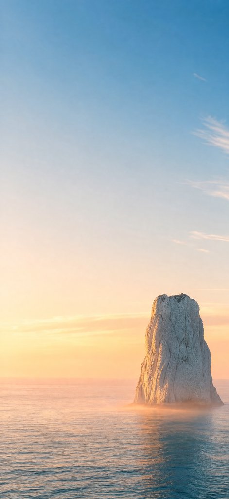 Sunlit Sea Monolith