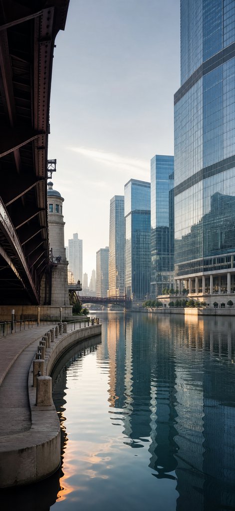 DuSable Morning Reflection