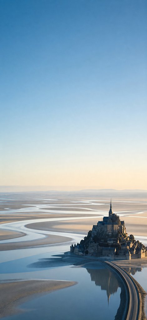 Mont-Saint-Michel Tidal Lines
