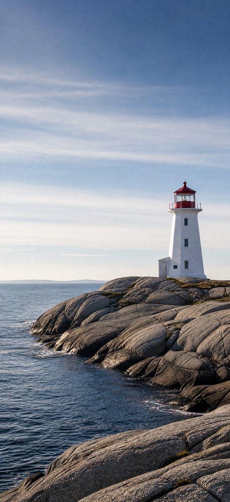 Peggy’s Cove in Clear Blue